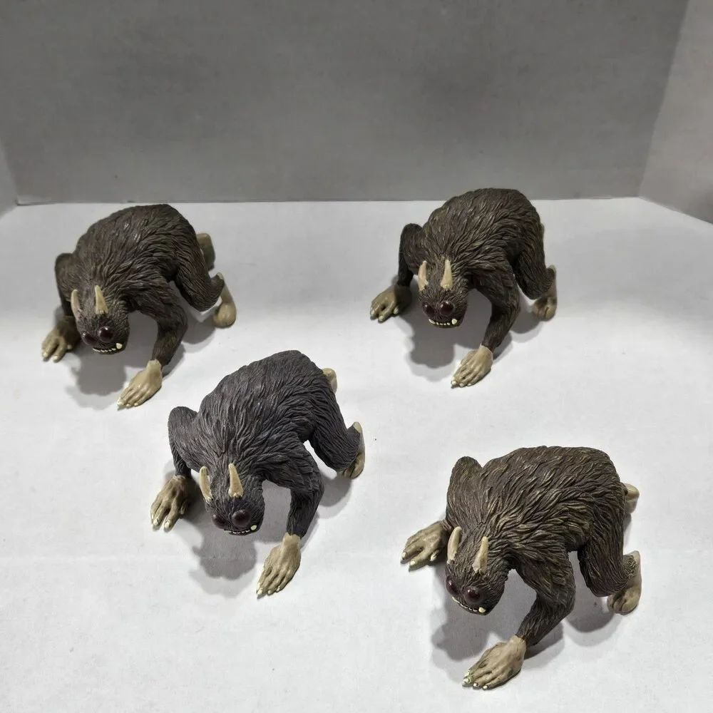 Lot of 4 Bone Comic Rat Creature Figures - Jeff Smith Collectibles